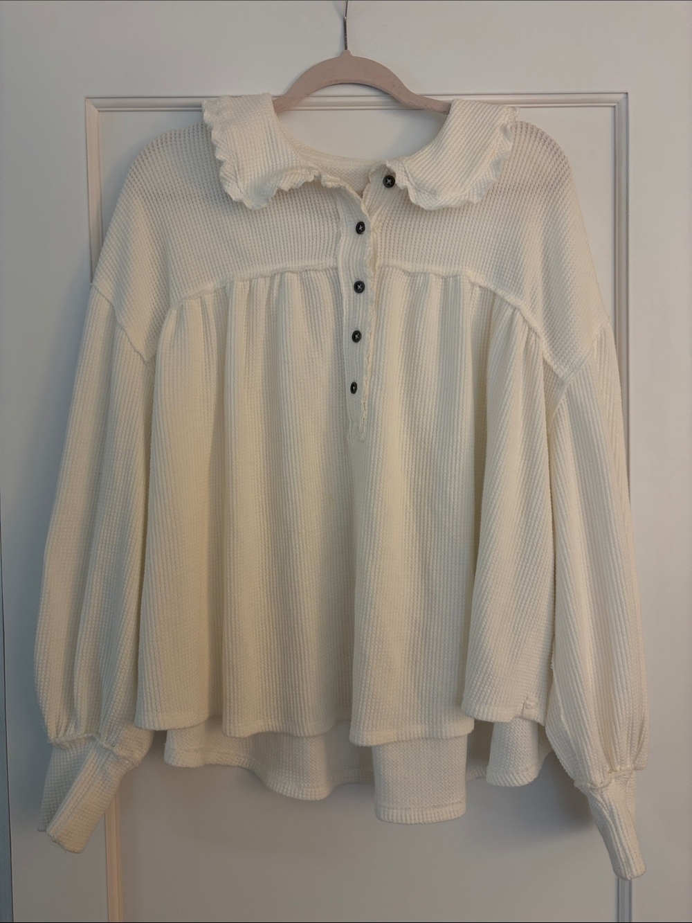 Free People Queen of Hearts Thermal Top